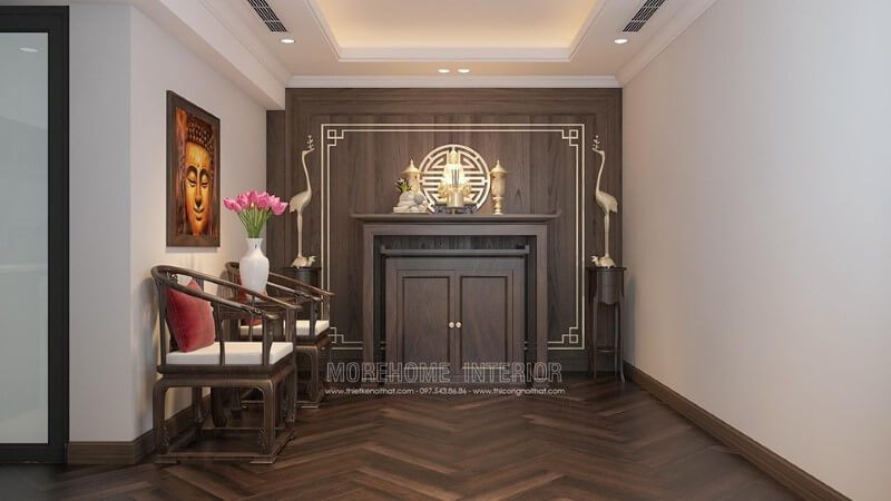 Morehome tư vấn bạn mẫu bàn thờ đẹp bằng gỗ óc chó tự nhiên nhập khẩu cho công việc nhập trạch của bạn