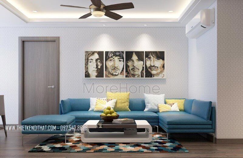 .
Sofa phòng khách hiện đại được thiết kế với kiểu dáng tối giản. Chân sofa được làm bằng chất liệu sắt phun sơn tĩnh điện, giúp không gian trở nên rộng rãi, nhẹ nhàng hơn, cùng với sự thuận tiện trong quá trình sử dụng.